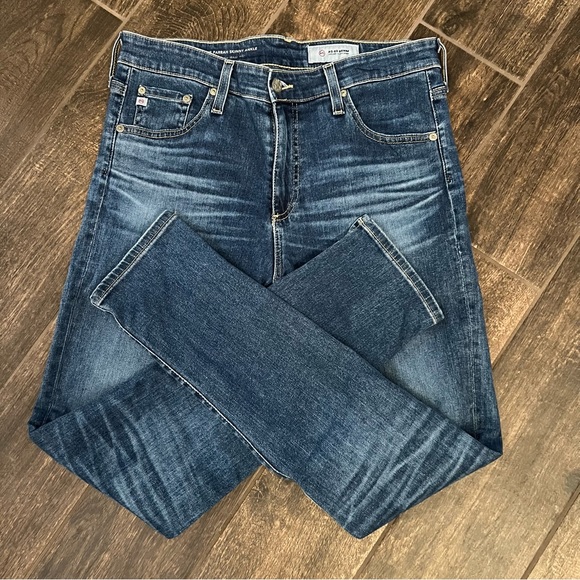 AG The Farrah High Waisted Skinny Side Slit Ankle Jeans / 10 Years Cambria Wash - Picture 4 of 10